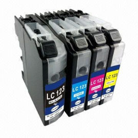 BROTHER סט ראשי דיו תואמים LC-123 brother (מארז של 4 ראשי דיו)