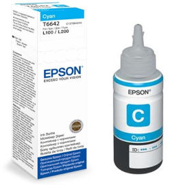Epson בקבוק דיו כחול מקורי EPSON T6642