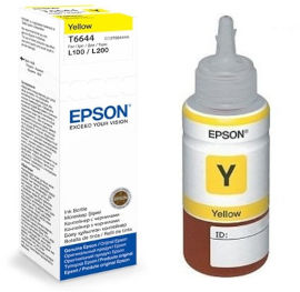 Epson בקבוק דיו צהוב מקורי EPSON T6644
