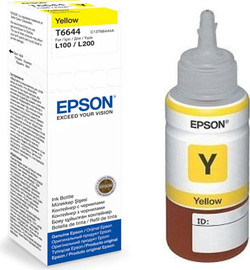 Epson בקבוק דיו צהוב מקורי EPSON T6644 (65 מ"ל/6,500 דפים)