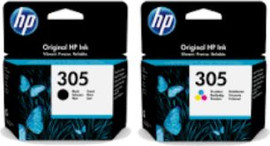 HP סט ראשי דיו מקוריים HP 305