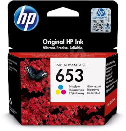 HP ראש דיו מקורי צבעוני HP 653 3YM74AE