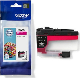 BROTHER ראש דיו אדום מקורי Brother LC424M (750 דפים)