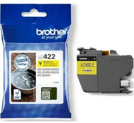 BROTHER ראש דיו צהוב מקורי Brother LC422Y 0.550K
