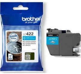 BROTHER ראש דיו כחול מקורי Brother LC422C 0.550K