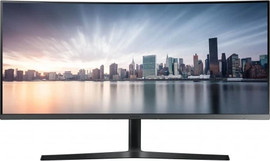 SAMSUNG מסך מחשב קעור Samsung LCD 34" C34H890WGR Ultra WQHD USB-C