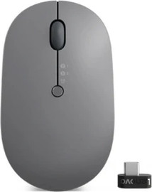 Lenovo עכבר אלחוטי Lenovo Go USB-C בצבע אפור סערה