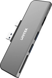 UNITEK מפצל USB Unitek uHUB H6+ D1021A 6-in-2 עבור Microsoft Surface Pro