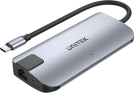UNITEK Unitek uHUB P5+ 5-in-1 USB-C Ethernet Hub with HDMI and 100W Power Delivery D1028A