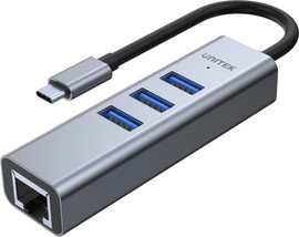 UNITEK Unitek uHUB Q4+ 4-in-1 USB-C Ethernet Hub H1904A