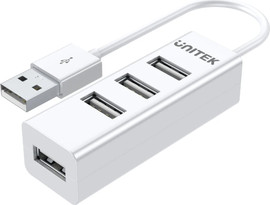 UNITEK Unitek 4 Ports USB 2.0 Hub in White Y-2146