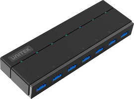 UNITEK האב USB 3.0 עם 7 יציאות Unitek Y-3184 בצבע שחור