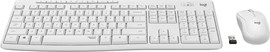 LOGITECH סט מקלדת ועכבר אלחוטיים Logitech KB MK295 Silent Wireless Combo White