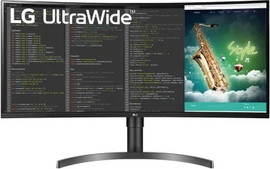 LG מסך מחשב קעור LG 35WN75C-B בצבע שחור