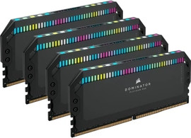 Corsair זיכרון CORSAIR DOMINATOR® PLATINUM RGB 64GB (4x16GB) DDR5 6400MHz צבע שחור
