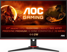 AOC מסך מחשב AOC G2 27G2SPAE/BK LED display 68.6 ס"מ (27 אינצ') 1920 x 1080 פיקסלים Full HD שחור, אדום