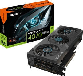 Gigabyte כרטיס מסך Gigabyte RTX 4070 SUPER GV-N407SEAGLE OC-12GD