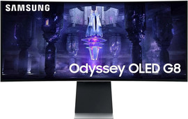 SAMSUNG מסך מחשב Samsung 34" UWQHD 175Hz 0.3ms USB-C PD65W WIFI+BT OLED Gaming Curved Monitor S34BG850SU