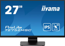 Iiyama מסך IIYAMA 27" ProLite FHD 5ms PCAP 10pt Touch IPS Monitor T2752MSC-B1