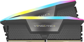 Corsair זיכרון למחשב Corsair Vengeance RGB DDR5 64GB (32GBx2) 6600 CL32 CMH64GX5M2B6600C32