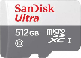 SanDisk כרטיס זיכרון ללא מתאם SanDisk Ultra MicroSDXC - דגם SDSQUNR-512G-GN3MN - נפח 512GB