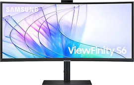 SAMSUNG מסך מחשב קעור Samsung 34" ViewFinity S6 VA UWQHD 100Hz 5ms 1000R S34C652VAU