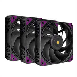 Super flower מאווררים Super Flower Megacool 120mm חבילה של 3 יחידות SF-PF121-BK_3P