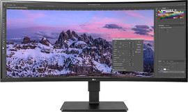 LG מסך מחשב קעור LG 35" UltraWide VA QHD 100Hz 5ms 1800R 35BN77CP-B