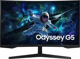 SAMSUNG מסך מחשב קעור לגיימינג Samsung 32" Odyssey G5 VA QHD 165Hz 1ms 1000R S32CG552EU