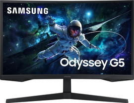 SAMSUNG מסך גיימינג מעוקל Samsung 27" WQHD 165Hz 1ms VA Gaming Curved Monitor S27CG554EU