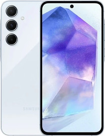 SAMSUNG טלפון סלולרי Samsung Galaxy A55 SM-A556E/DS 256GB 8GB RAM  בצבע Awesome Iceblue