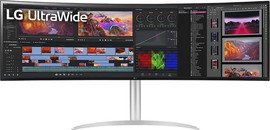 LG מסך מחשב LG 49" DQHD 144Hz 5ms USB-C IPS Curved Monitor 49BQ95C-W