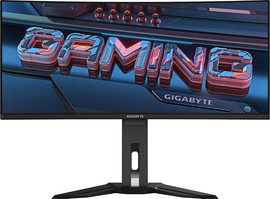 Gigabyte מסך מחשב קעור לגיימינג Gigabyte 34" OLED WQHD 240Hz 0.03ms 1800R MO34WQC2