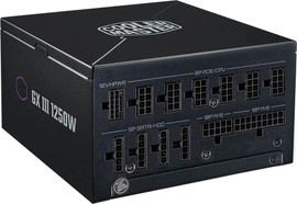 Cooler Master ספק כוח CoolerMaster 1250W GX III (ATX3.0) Gold 80+ Fully Modular MPX-C503-AFAG