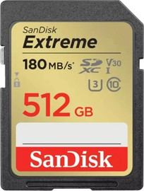SanDisk כרטיס זיכרון SanDisk Extreme SD UHS-I 512GB SDSDXVV-512G-GNCIN - צבע שחור