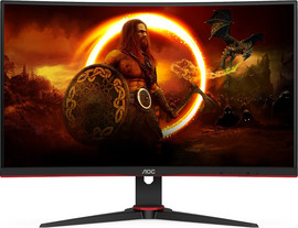AOC מסך מחשב קעור לגיימינג AOC 27" VA FHD 165Hz 1ms 1500R C27G2E-BK