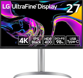 LG מסך מחשב LG 27UQ850V-W בגודל 27" UHD 4K בצבע לבן