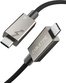 Oem כבל CABLETIME USB-C 4.0 8K/60Hz 40Gbps 240W 2m Cable
