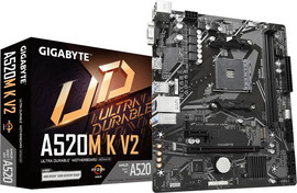 Gigabyte לוח אם Gigabyte A520M K V2 Micro ATX עם תמיכה במעבדי AMD Ryzen™