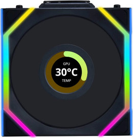 Lian-li מאוורר Lian-Li UNI SL Wireless LCD 120mm Black Fan 12SLLCD1W1B