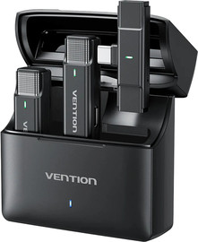 Vention מיקרופון אלחוטי Clip-On דש עם מקלט USB-C Vention 48KHz NCAB0