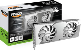 Inno3d כרטיס מסך Inno3D GeForce RTX 5070 TWIN X2 OC WHITE N50702-12D7X-195064W