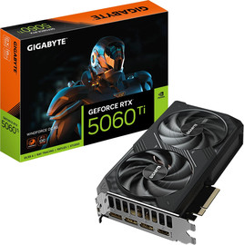 Gigabyte כרטיס מסך Gigabyte GeForce RTX 5060 Ti WINDFORCE OC 8G GV-N506TWF2OC-8GD