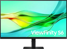 SAMSUNG מסך מחשב Samsung 32" ViewFinity S6 S32D600UAU בצבע שחור