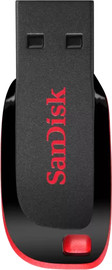 SanDisk כונן USB SanDisk Cruzer Blade 16GB SDCZ50-016G-B35 בצבע שחור