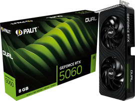 Palit כרטיס מסך Palit GeForce RTX 5060 Dual 8GB דגם NE75060019P1-GB2063D
