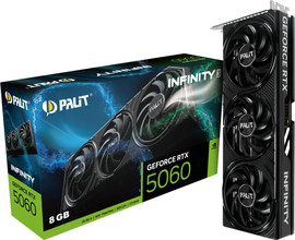 Palit כרטיס מסך Palit GeForce RTX 5060 Infinity 3 8GB בצבע שחור