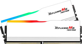G.skill זיכרון G.Skill Ripjaws M5 Neo RGB DDR5 32GB (2x16GB) 6000 CL30 בצבע לבן