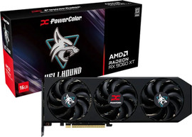 Powercolor כרטיס מסך PowerColor Hellhound RX 9060 XT 16GB GDDR6 צבע כחול ארקטי