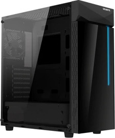 Gigabyte מארז מחשב Gigabyte C200 Glass Mid-tower RGB בצבע שחור